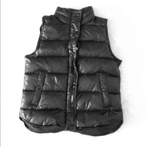 J Crew Black Puffer Vest